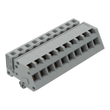 1-conductor female connector, angled, CAGE CLAMP&reg;, 2.5 mm&sup2;, gray