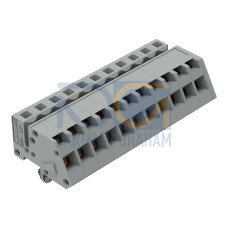 1-conductor female connector, angled, CAGE CLAMP&reg;, 2.5 mm&sup2;, gray