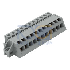 1-conductor female connector, angled, CAGE CLAMP&reg;, 2.5 mm&sup2;, gray