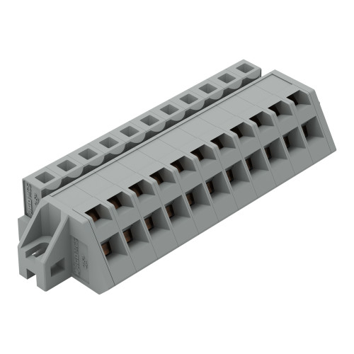 1-conductor female connector, angled, CAGE CLAMP&reg;, 2.5 mm&sup2;, gray