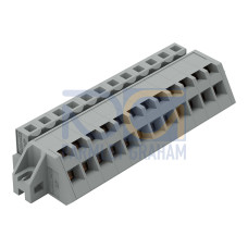 1-conductor female connector, angled, CAGE CLAMP&reg;, 2.5 mm&sup2;, gray