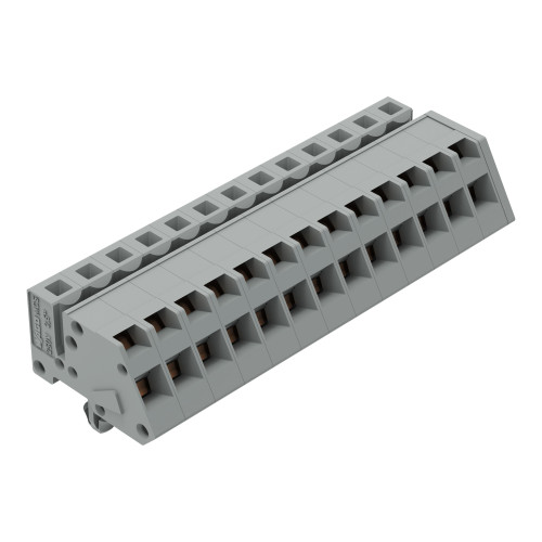 1-conductor female connector, angled, CAGE CLAMP&reg;, 2.5 mm&sup2;, gray