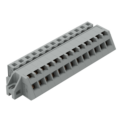 1-conductor female connector, angled, CAGE CLAMP&reg;, 2.5 mm&sup2;, gray