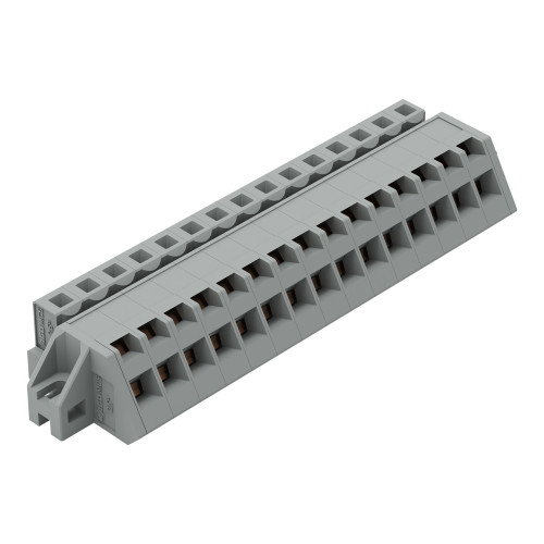 1-conductor female connector, angled, CAGE CLAMP&reg;, 2.5 mm&sup2;, gray