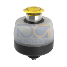 OS80 Operator Station: Push Button, Yellow, Momentary (Spring Return), 2-Color, Voltage: 12-30 V dc, Housing: Polycarbonate, IP40, Output: PNP 1 NO, Colors: Green Yellow, 5-pin M12 Integral QD