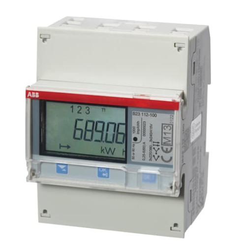 B23 112-100, Energy meter'Steel', Modbus RS485, Three-phase, 5 A