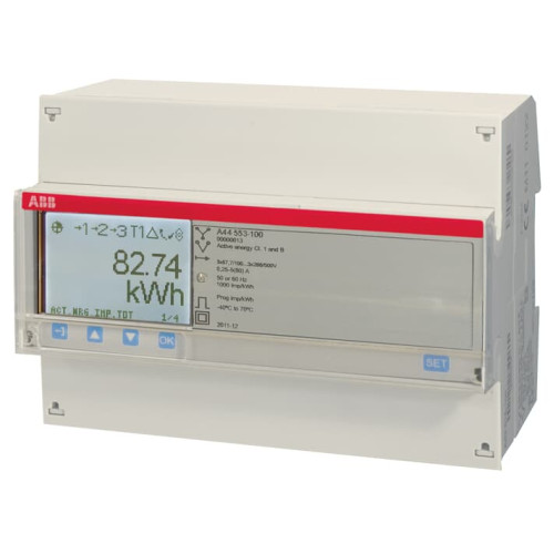 A44 553-100, Energy meter'Platinum', M-bus, Three-phase, 6 A
