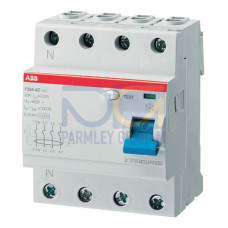 F204 AC-63/0.03-L Residual Current Circuit Breaker 4P Type AC 30 mA