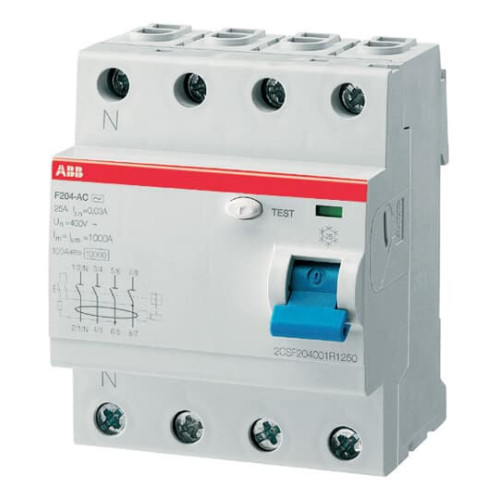 F204 AC-63/0.03-L Residual Current Circuit Breaker 4P Type AC 30 mA