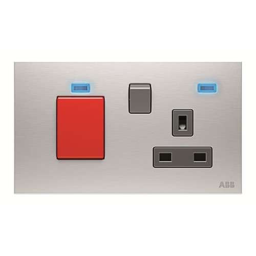 Cooker control unit Without imprint British Standard Stainless steel  - Millenium