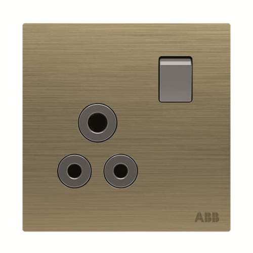 Socket outlet Round 5A Without imprint British Standard Antique Gold  - Millenium