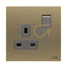 Socket outlet BS Without imprint British Standard Antique Gold  - Millenium