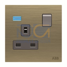 Socket outlet BS Without imprint British Standard Antique Gold  - Millenium