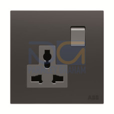 Socket outlet Universal Without imprint Silk Black  - Millenium