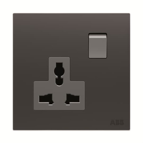 Socket outlet Universal Without imprint Silk Black  - Millenium