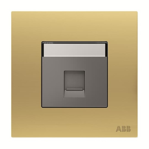 Phone outlet 1 gang Matt Gold - Millenium