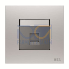 Phone outlet 1 gang Stainless steel - Millenium