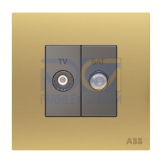 TV/SAT outlet 1 gang Matt Gold - Millenium