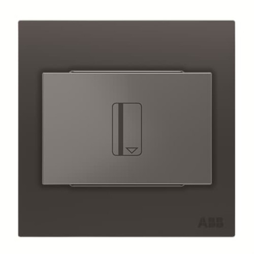Card switch with LED not exchangeable Silk Black - Millenium
