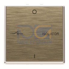 Fan isolator 1gang 1 rocker Antique Gold - Millenium