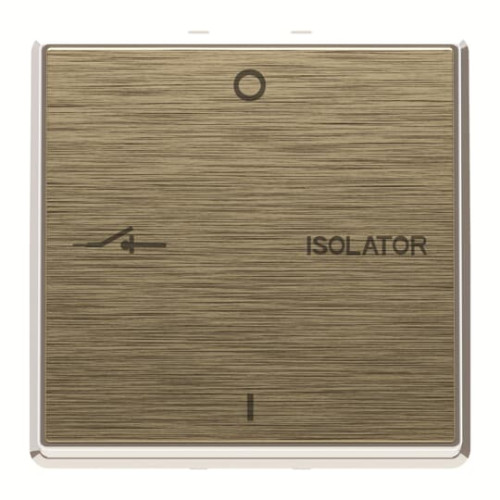 Fan isolator 1gang 1 rocker Antique Gold - Millenium