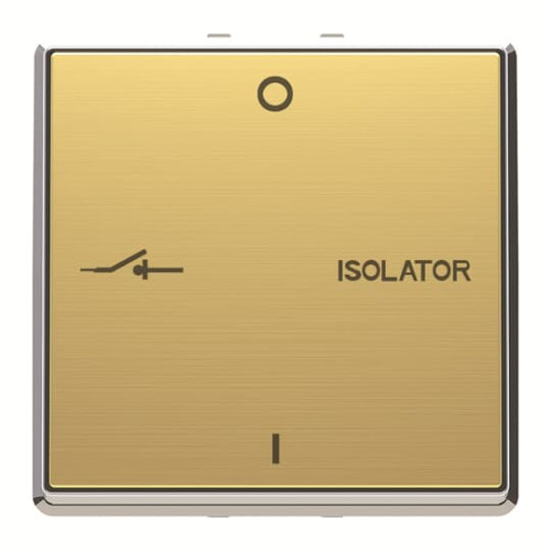 Fan isolator 1gang 1 rocker Matt Gold - Millenium