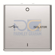 Fan isolator 1gang 1 rocker Stainless steel - Millenium