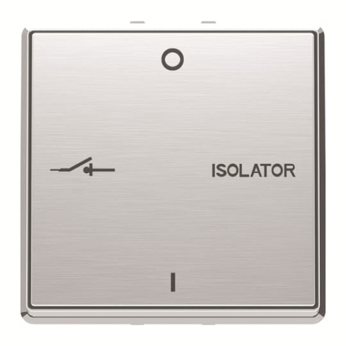 Fan isolator 1gang 1 rocker Stainless steel - Millenium