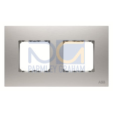 Frame 2-gang(s) Stainless steel - Millenium