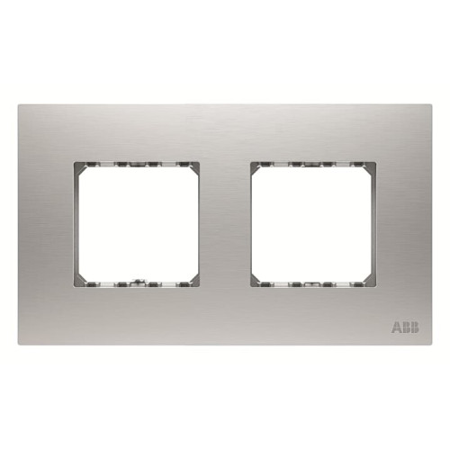 Frame 2-gang(s) Stainless steel - Millenium