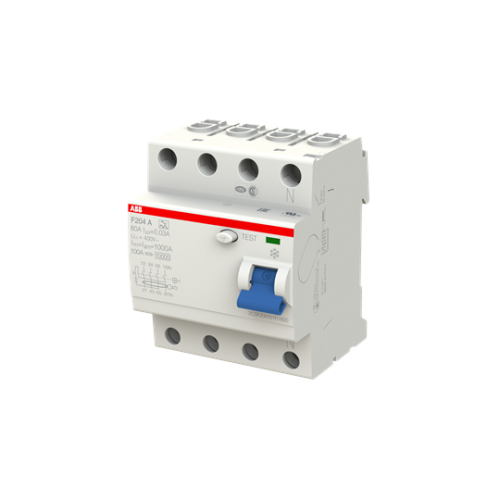 F204 A-80/0.03 Residual Current Circuit Breaker 4P Type A 30 mA