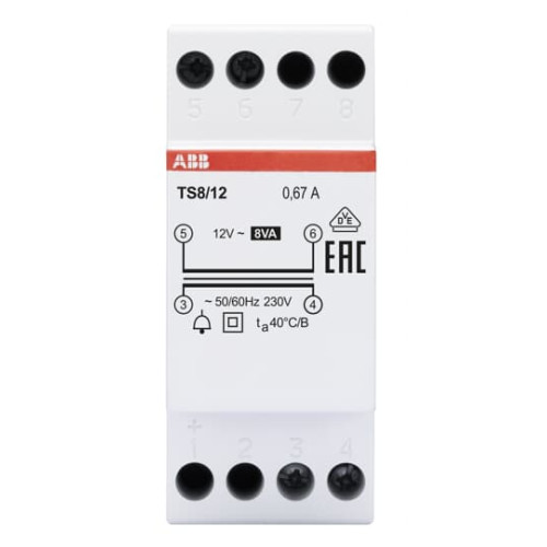 TS8/12 Non-inherently short-circuit proof bell transformer
