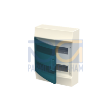 41P12X22 Consumer unit , Surface mounting, 24 modules, 2 row(s), IP41,  Door: Single, Plastic, Transparent, Dimensions: 119.000 mm x 297.000 mm x 387.000 mm