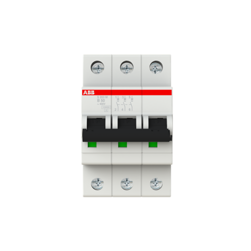 S203M-B50 Miniature Circuit Breaker - 3P - B - 50 A