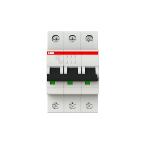 S203M-B40 Miniature Circuit Breaker - 3P - B - 40 A