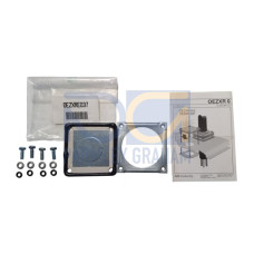 EMC ring-flange covers with knock-out openings