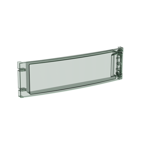 1SLM006500A1907 Enclosure accessories door , 18 modules, 1 row(s),  Door: Single, Transparent, Dimensions: 39.000 mm x 123.000 mm x 422.000 mm