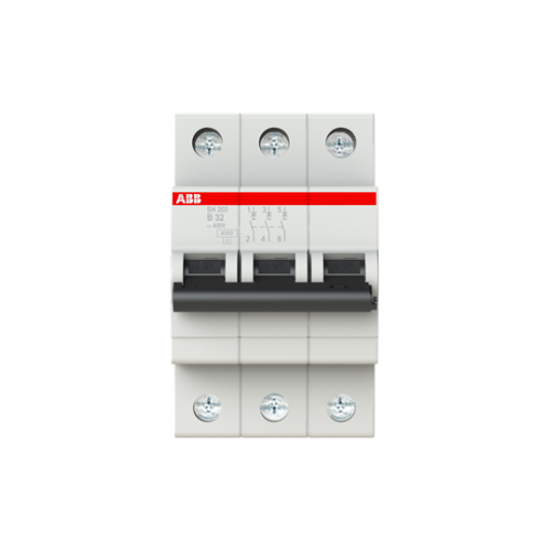 SH203-B32 Miniature Circuit Breaker - 3P - B - 32 A