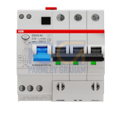 DS203 AC-C10/0.03 Residual Current Circuit Breaker with Overcurrent Protection