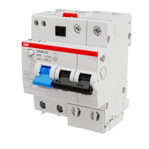 DS202 AC-B10/0.03 Residual Current Circuit Breaker with Overcurrent Protection