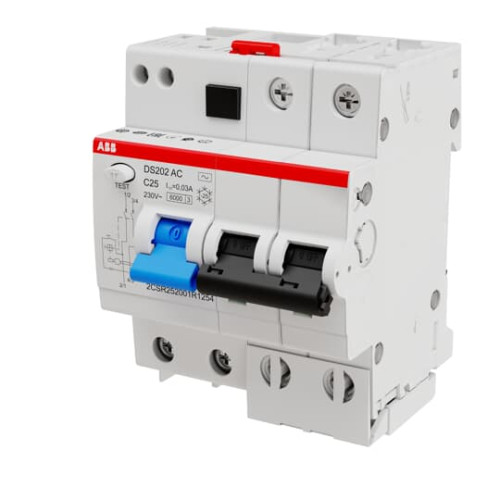 DS202 AC-C25/0.03 Residual Current Circuit Breaker with Overcurrent Protection