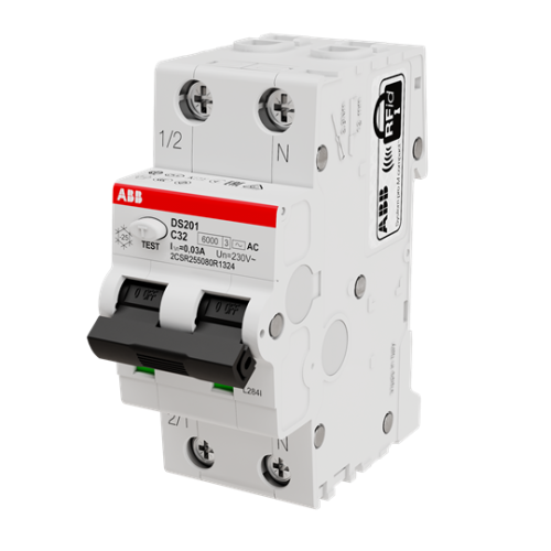 DS201 C32 AC30 Residual Current Circuit Breaker with Overcurrent Protection