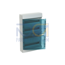 1SLM006500A1219 Consumer unit , Surface mounting, 72 modules, 4 row(s), IP65, Door: Single, Plastic, Transparent, Dimensions: 735 mm x 430 mm x 155 mm