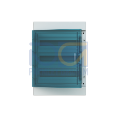 65P18X32 Consumer unit , Surface mounting, 54 modules, 3 row(s), IP65, Door: Single, Plastic, Transparent, Dimensions: 600 mm x 430 mm x 155 mm