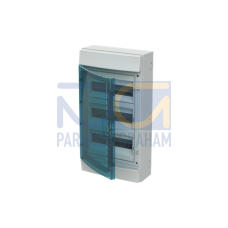 65P12X32 Consumer unit , Surface mounting, 36 modules, 3 row(s), IP65, Door: Single, Plastic, Transparent, Dimensions: 600 mm x 320 mm x 155 mm
