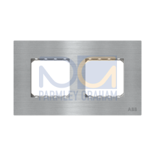 Frame 2-gang(s) Stainless steel - Millenium