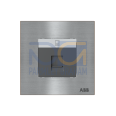 Data outlet 1 gang Stainless steel - Millenium