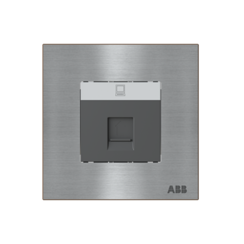 Data outlet 1 gang Stainless steel - Millenium