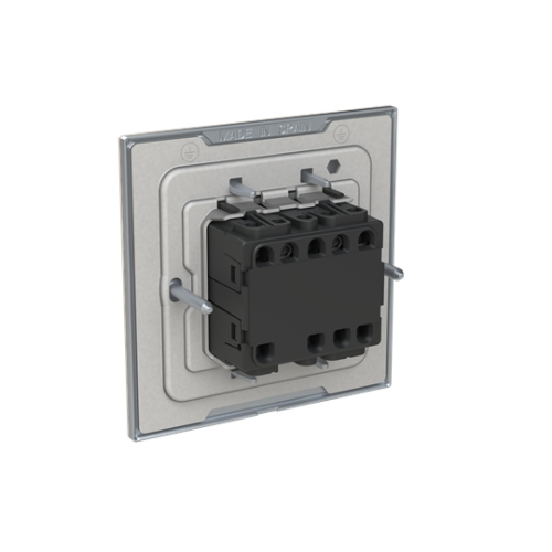 DND/MUR corridor unit 2gang Single push button 1 rocker Matt Gold - Millenium