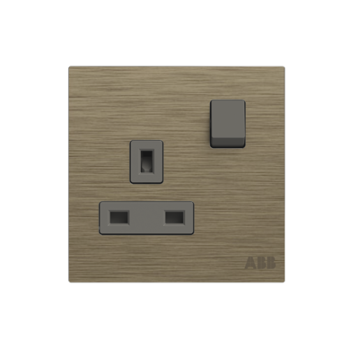 Socket outlet BS Without imprint British Standard Antique Gold  - Millenium